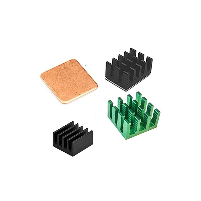 Easycargo Raspberry Pi 4 Heatsink Kit Aluminum + Copper +