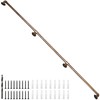 Rebala Wall Handrail 10FT,Industrial Staircase Railing 1.25 Inch Tube Diameter,Galvanized