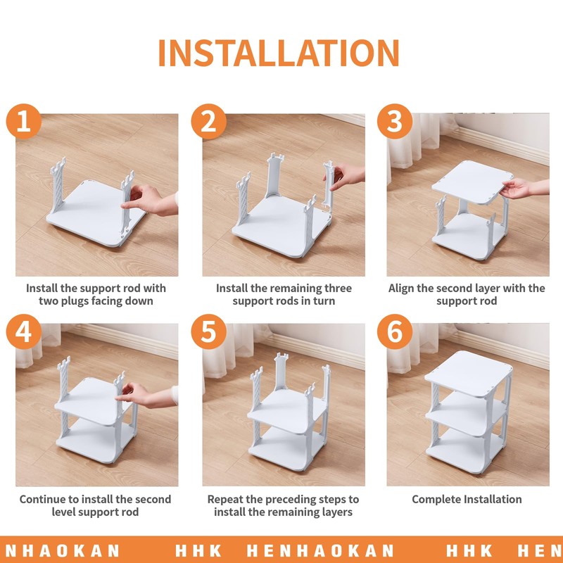 HHK HenHaoKan 5 Tiers Shoe Rack Organizer for Closet Shoe