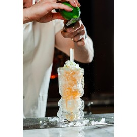 HISTORY COMPANY The Tiki Bar Tropical Cocktail Glass, Exotic 2-Piece Set (Gift Box Collection)