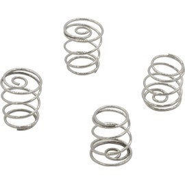 オーディオファン 電池接点用ばね 4点セット 電池ばね バネ線 ばね用鋼線 ニッケルメッキ Aタイプ(単1 単2 単3)