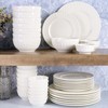 Gibson Home Zen Buffet Porcelain Ceramic Dinnerware Sets for 8,