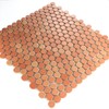 Ceramic Mosaic Knob Mosaic Tile Round Terracotta