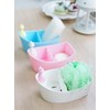 Dodocat is also great for storing shower balls or scrubbers. Soap dish pink