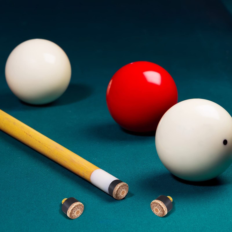 CLISPEED 40pcs Cue Tips 10mm Replaceable Cue Tips Pool Cue