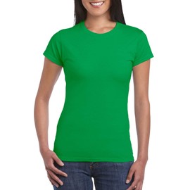 Fashion Gildan 64000L Ladies Softstyle T Shirt Irish Green Large