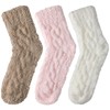 Tavaleu Womens Winter Fuzzy Socks - Fluffy Warm Cozy Slipper