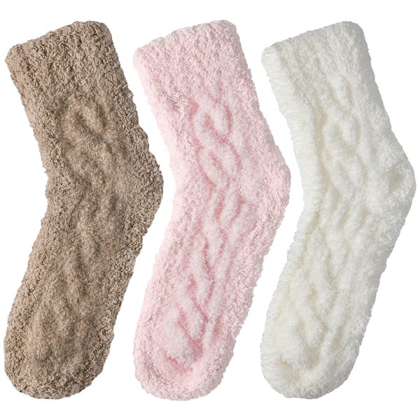 Tavaleu Womens Winter Fuzzy Socks - Fluffy Warm Cozy Slipper