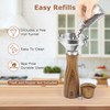 2 Pack Acacia Wood Salt and Pepper Grinder Set –