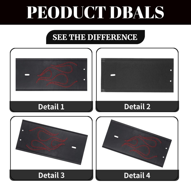 AC-MTORC PU Leather Gas Tank Panel Bib for Harley Softail