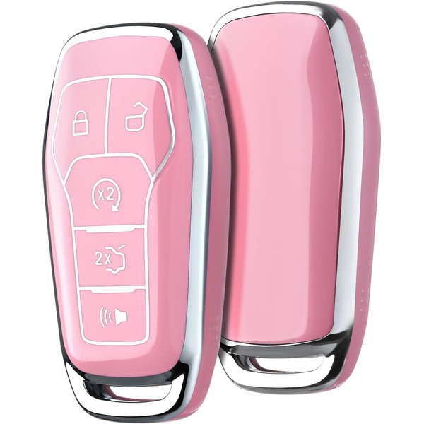 ELOHEI Soft TPU Car Key Fob Case Cover for Ford