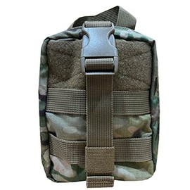 Rescue Essentials Compact IFAK Rip-Away Pouch – Tactical Medic First Aid Pouch with Molle Capability and Rip Away Panel (Camo)