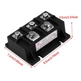 MDS-200A Amp 1600V Three-Phase Diode Module Bridge Rectifier Power Module Provide for Single Phase Rectification