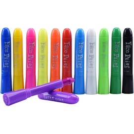 Sucodver Face Paint, Body Paint, Pen, 12 Colors, Face Pen, Paint, Water-based, Crayon, Maternity Paint, Face Painting, Easy Washing, Halloween, Christmas, Event, Sports Support Props