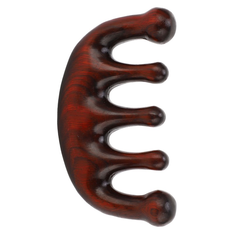Wood Scalp Meridian Comb Stress Relief Prevent Static Wide Tooth
