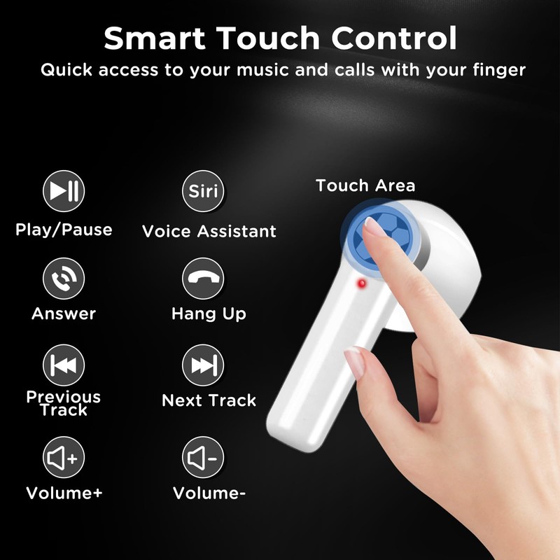Jekarsy Noise Cancelling Football Earbuds with 40Hrs Playtime, Comfortable Fit