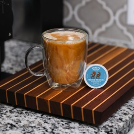 Roasty Buds Coffee French Vanilla Pods 18 Count | Single-Serve 11g Per Pod | Recyclable, Gluten-Free, Non-GMO, No Sugar/Dairy/Soy/Egg (18 Count, French Vanilla)