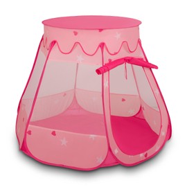 Selonis 105X90 Play Tent Castle House Pop Up Ballpit Plastic Balls For Kids, Pink