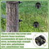 Pangda 50 Pcs Circular Ring Corner Post Electric Fence Insulators