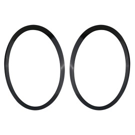 Osompar Headlight Trim Ring Headlamp Bezel Driver Passenger Side Compatible with 2014-2021 Mini Cooper F55 F56 F57 Replaces 51137449209 51137449210 Black Pair