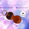 STAR VISTA Sparrow Leather Keychain, Pocket Hug Token, Long Distance