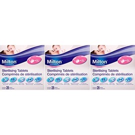 THREE PACKS of Milton Sterilising Tablets 28 Tablets