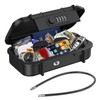 Temracha Portable Safe Box, Combination Lock Box with 4-Digit, Anti-Theft