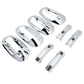 Restyling Factory Chrome Door Handle Cover 4D W/O Passenger Keyhole for 03-14 Ford Expedition / 03-14 Lincoln Navigator 03 04 05 06 07 08 09 10 11 12 13 14