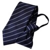 Michiko Korondon MKZP-27-A One-Touch Necktie Brand, Striped Pattern, Gift, Stylish,