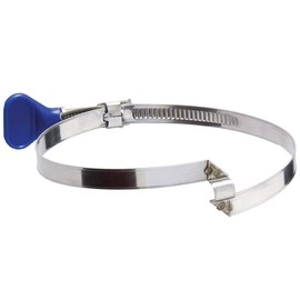 Rockler Keyed Bridge Hose Clamps (Pack of 5) - 4” Stainless Steel Hose Clamps - Superior Connection Strength Hose Clamp Protector - Hose Support Clamp for Powerful Clamping Force