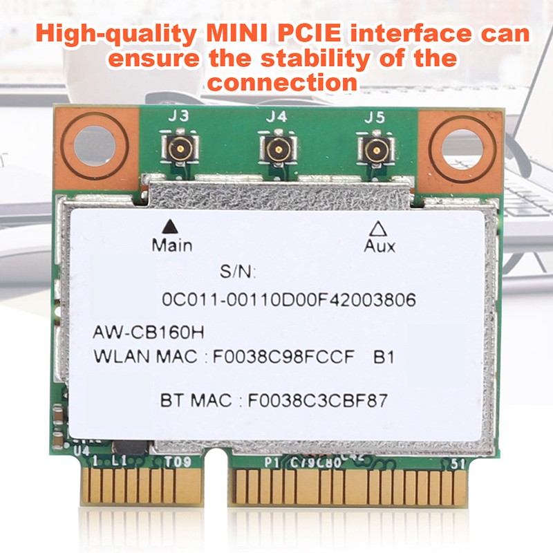 Network Card Gigabit AC1300M MINI PCI E Interface Support for