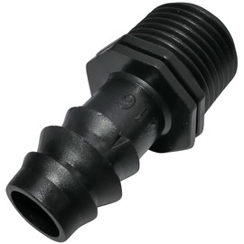 AERZETIX - C48705 - Set of 10 Adaptors/Fittings with Barb Diameter 16 mm x 1/2 Inch for Drip Hose External Thread (for Diameter 16 mm Hose) - Connection for Watering/Sprinkler System