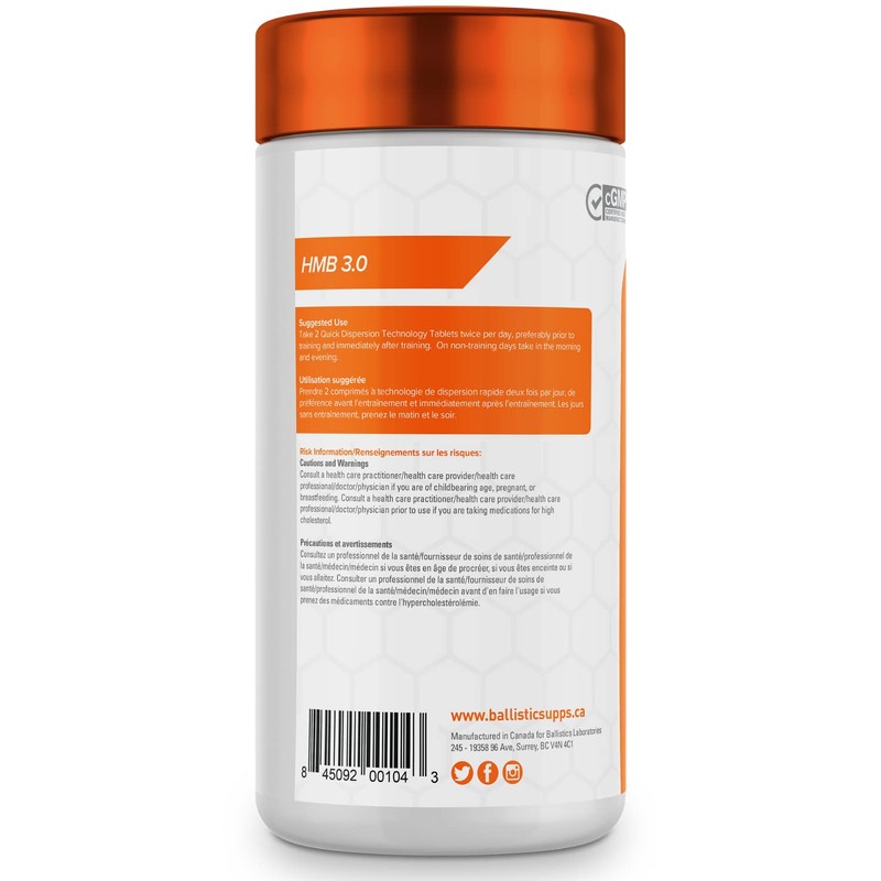 HMB 3.0 Ballistic Supps Improves Recovery, Decreases Soreness and Muscle