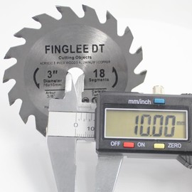 TCT Circular Saw Blade 76 mm x 9.5 mm with 18 Teeth, Ideal for Wood, Plastic, PVC, Acrylic, Plywood, Fast Cutting, Compatible with All 76 mm Circular Saws (3)