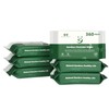 QingYa Bamboo Flushable Wipes,Septic Safe,Soft, Soothing Botanicals & Aloe, Unscented,Eco
