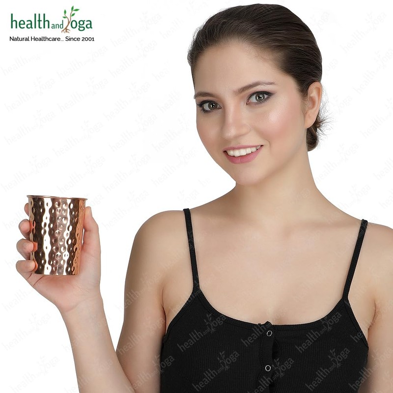qCup Hand Hammered Copper Tumblers - Ayurvedic Health Pure Copper