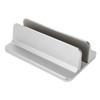 Vertical Laptop Stand Grey Regulable Base 3D Curved Appearance Bottom