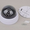 LED Dome Dummy CCTV Camera with Ceiling Warning Light - Fake Security Device Flashing