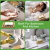 Self-Draining Bamboo Soap Dish – Natural One-Piece Soap Saver for
