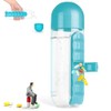 Cookawa 2-in-1 Water Bottle and Pill Organizer - 20 oz
