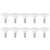 sourcing map 10pcs Wing Knobs M8 x 20mm Male Thread