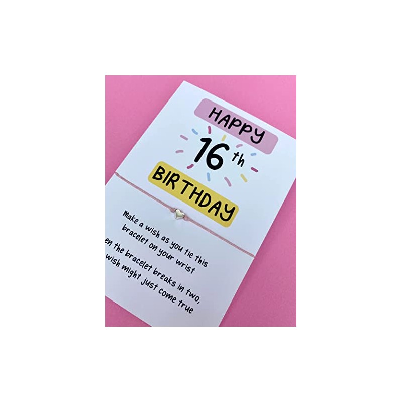 16th Birthday Wish Bracelet | 16th gift | String Bracelet