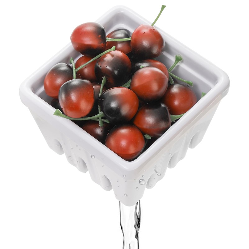 ZEAYEA Set of 4 Melamine Berry Basket, Berry Bowl With