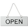 KatachiLab Open Close Sign, Sign Board, Open Close Bills, Silver,