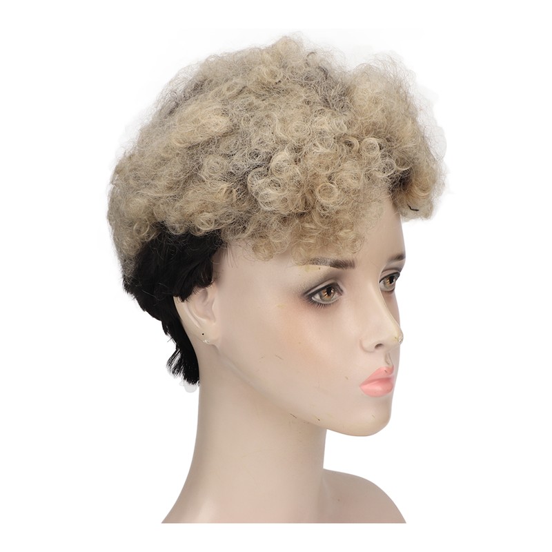Short Curly Wig Fashion Soft Breathable Adjustable Cosplay Accessory Synthetic