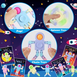 28 Pack Pop Fidget Spinner Bulk, Easter Fillers, Easter Basket Stuffers for Kids Hunting Games for Boys Girls, Easter Party Favors