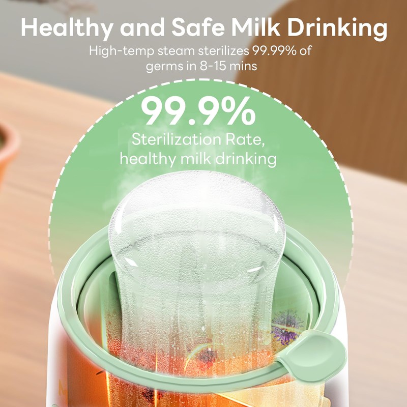 Bottle Warmer, 8-in-1 Fast Baby Bottle Warmer for Breastmilk and