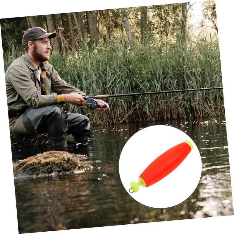 KOMBIUDA 10pcs Fishing Floats Bright Fishing Accessories for Easy Visibility
