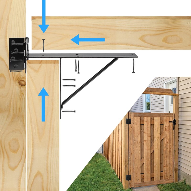 Heavy Duty Fence Gate Kit Gate Hardware No Sag Kit