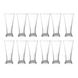 Baum Brothers Set 12 Vasos Cerveceros Altos De Cristal 300 Ml | Ug-14_12